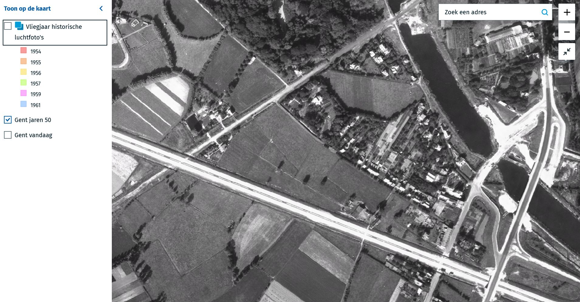 Geen stort te bespeuren in de jaren '50